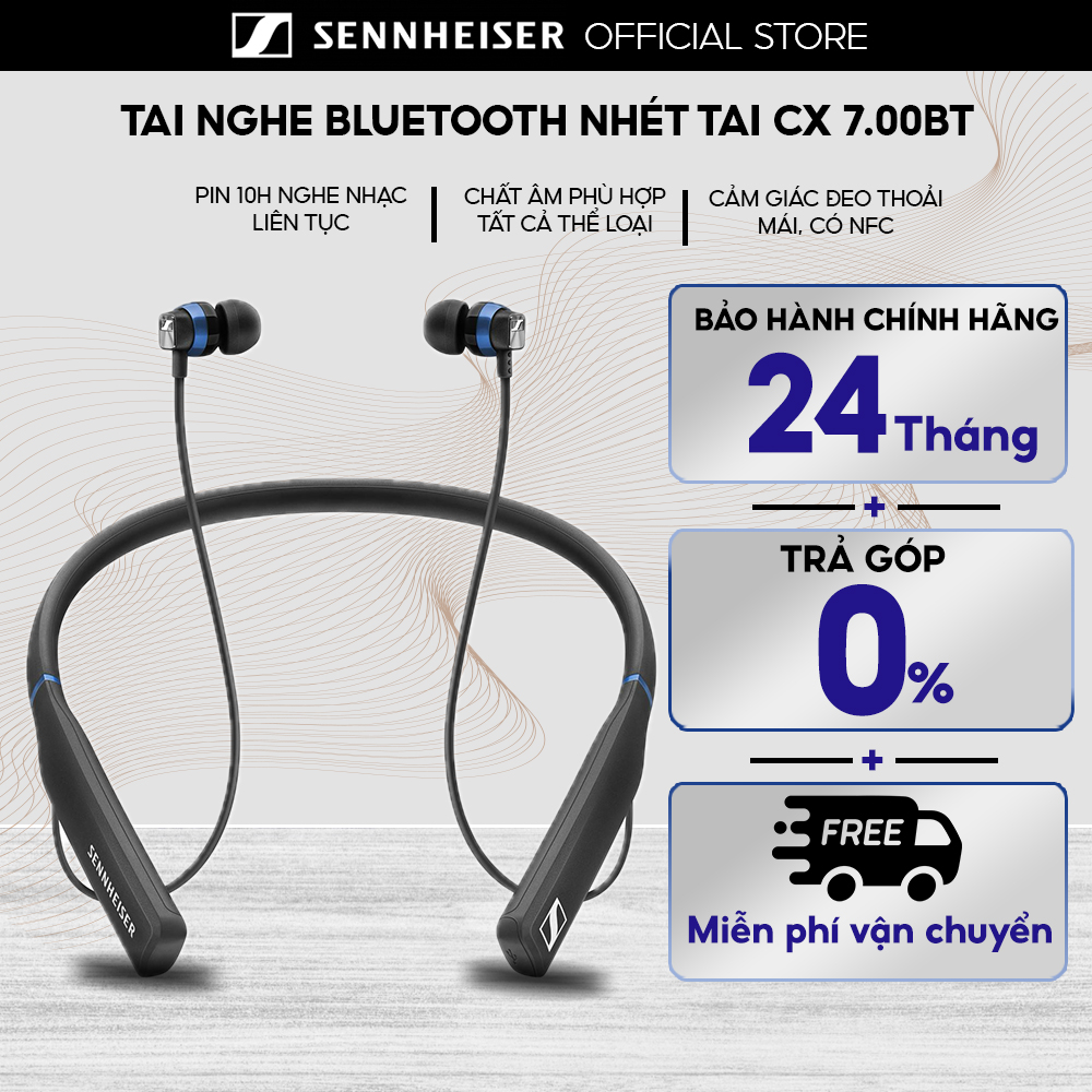 Tai nghe SENNHEISER CX 7.00BT - Hàng Chính Hãng