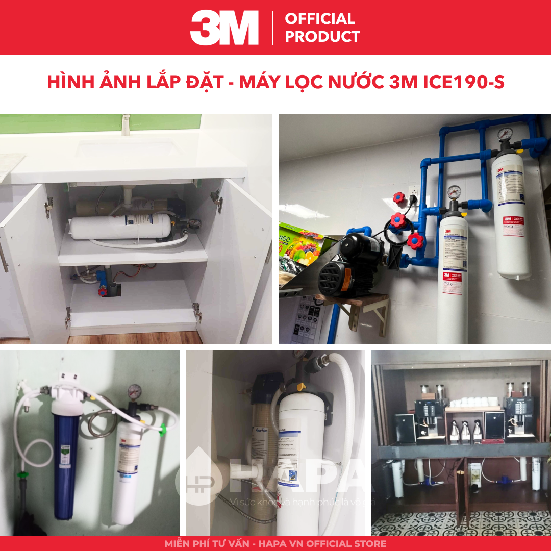 Máy Lọc Nước 3M ICE190-S Dành Cho Thương Mại, Horeca, Nhà Hàng, Quán Cafe, HF90-S, Nhập Khẩu Mỹ - Hàng Chính Hãng 3M
