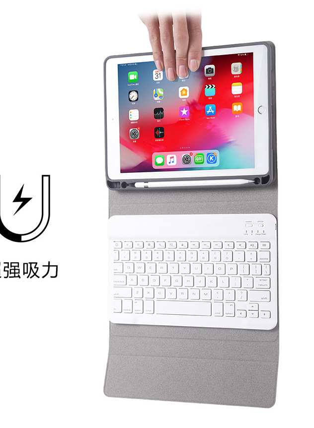 Hình ảnh Bao da kèm bàn phím dành cho iPad Pro M2 12.9 2022, Pro M1 12.9 2021, Pro 12.9 2020, Pro 12.9 2018, Pro 12.9 2017/ 2015, Bluetooth Keyboard Case có khay để bút chống sốc cao cấp - Hàng chính hãng.