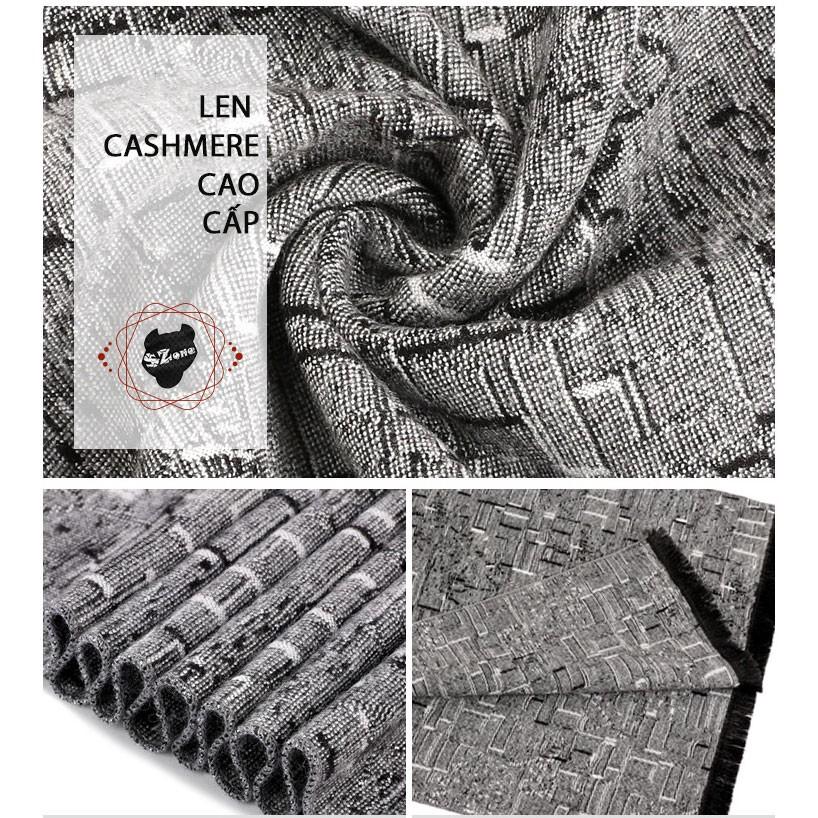 Khăn len nam hàn quốc CASHMERE (dài 1.8m rộng 32cm) Hot thu đông