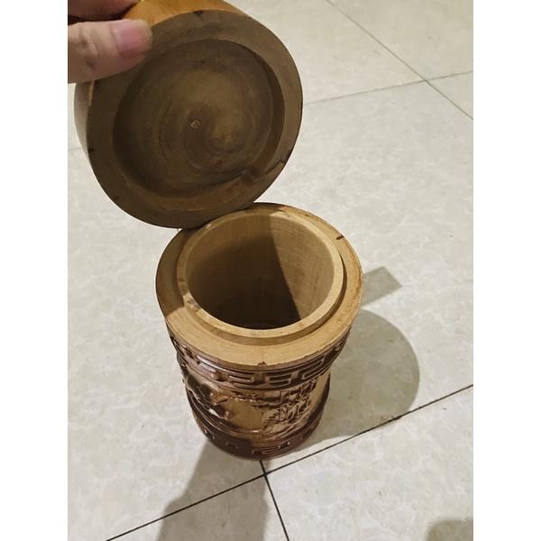 HỘP ĐỰNG CHÈ MÃ ĐÁO THÀNH CÔNG GỖ BÁCH XANH