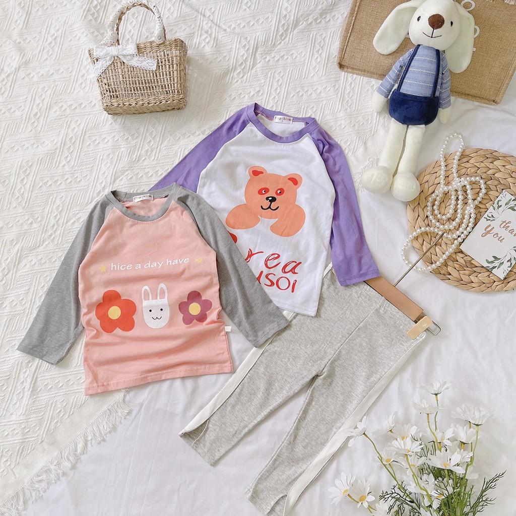 BỘ COTTON MỊN BÉ GÁI HÀNG THU MẪU 2021 DH542