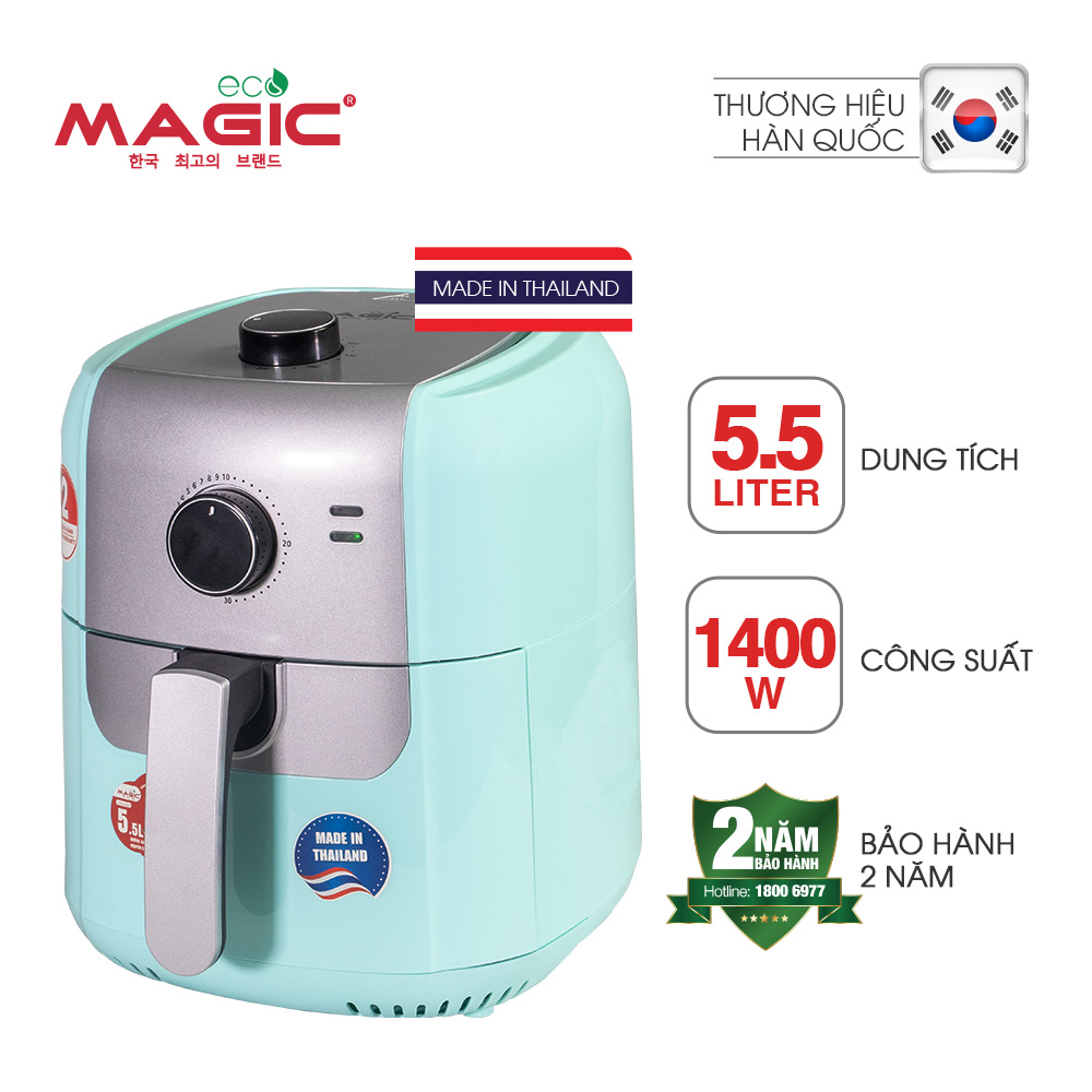 Nồi Chiên Nướng Không Dầu Magic Eco AC-101 5.5L - Hàng Chính Hãng