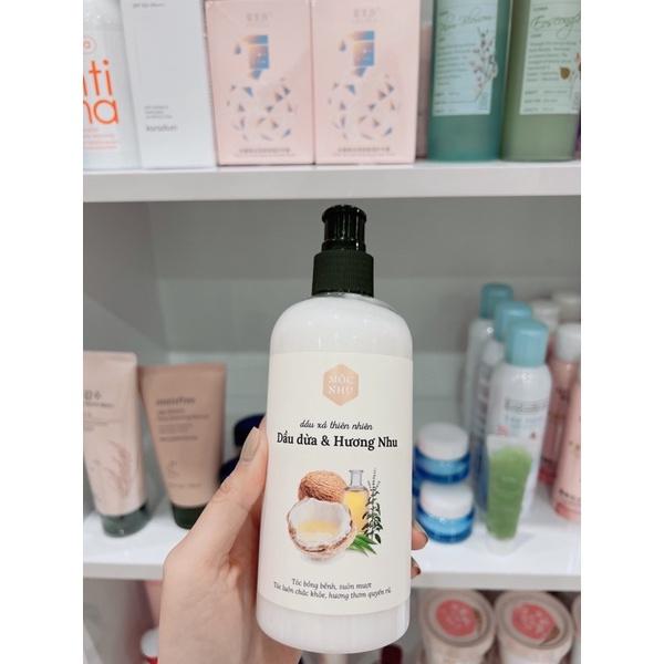 MỘC NHU Dầu xả dầu dừa &amp; hương nhu - Giúp tóc bồng bềnh và suôn mượt
