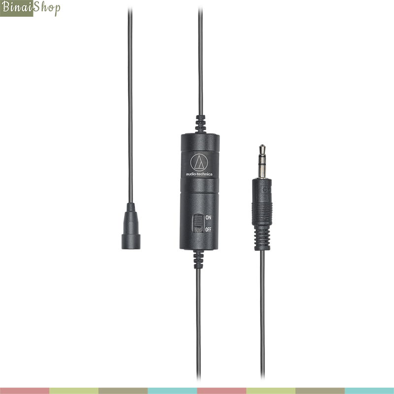 Audio Technica ATR3350XIS - Micro Gài Áo Cho Máy Ảnh, Máy Quay, Có Giắc Chuyển Cho Điện Thoại TRRS Android- Hàng chính hãng