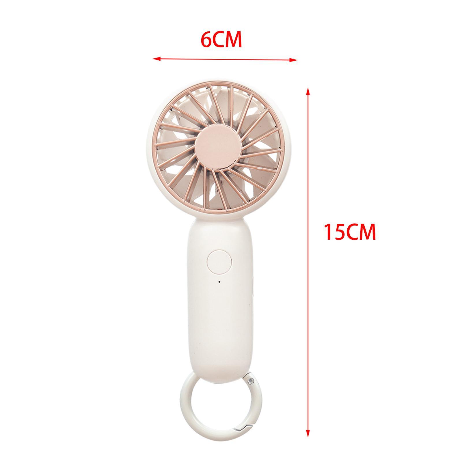 Mini Handheld Fan, USB Rechargeable Desk Fan, 3 Speeds Portable Personal Fan for Travel