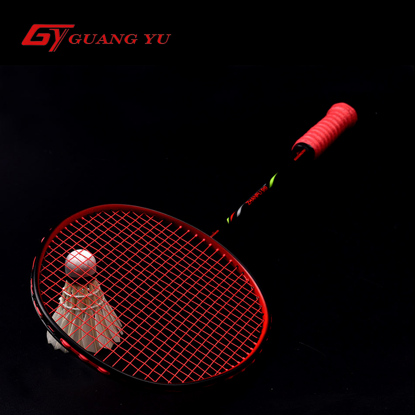 Vợt Cầu Lông GuangYu 4U Khung Full Carbon Cao Cấp, Thân Cứng Trung Bình, Công Thủ Toàn Diện, Lưới Đan Sẵn 11kg - V07