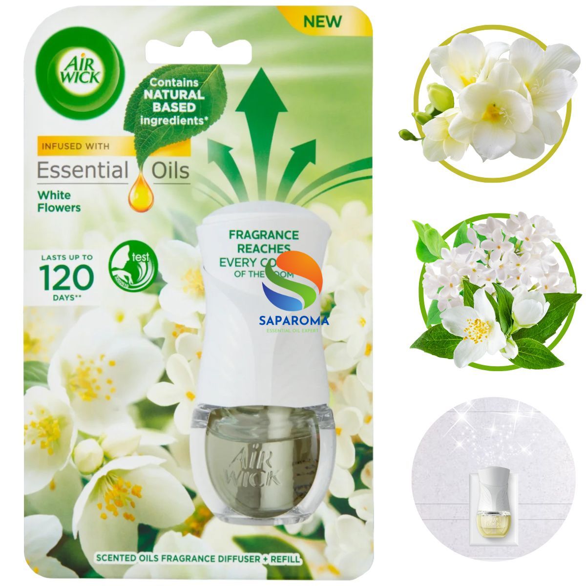 Bộ tinh dầu thơm phòng Air Wick 19ml, nhập khẩu Châu Âu