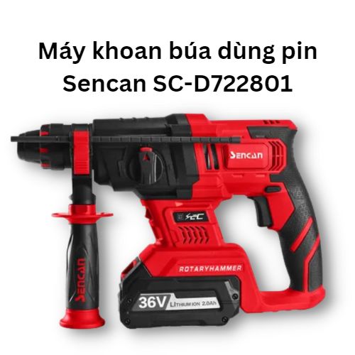 Máy khoan búa dùng pin Sencan D722801