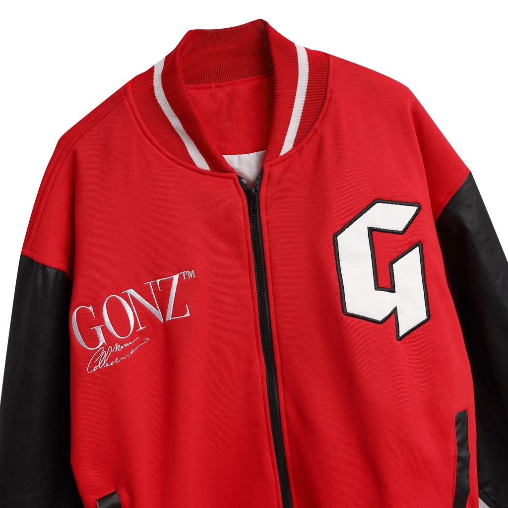 Áo Khoác Form Rộng Nhung Tăm Jacket Varsity Gonz - K2