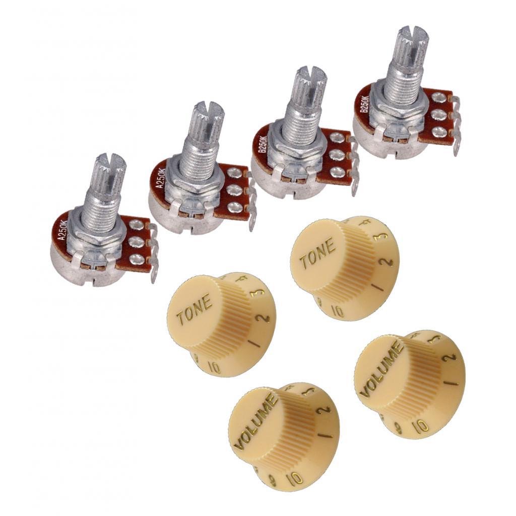Baoblade Đàn Guitar Chiết Áp A250K B250K Tập Tông Núm Điều Khiển Phụ Kiện Phần