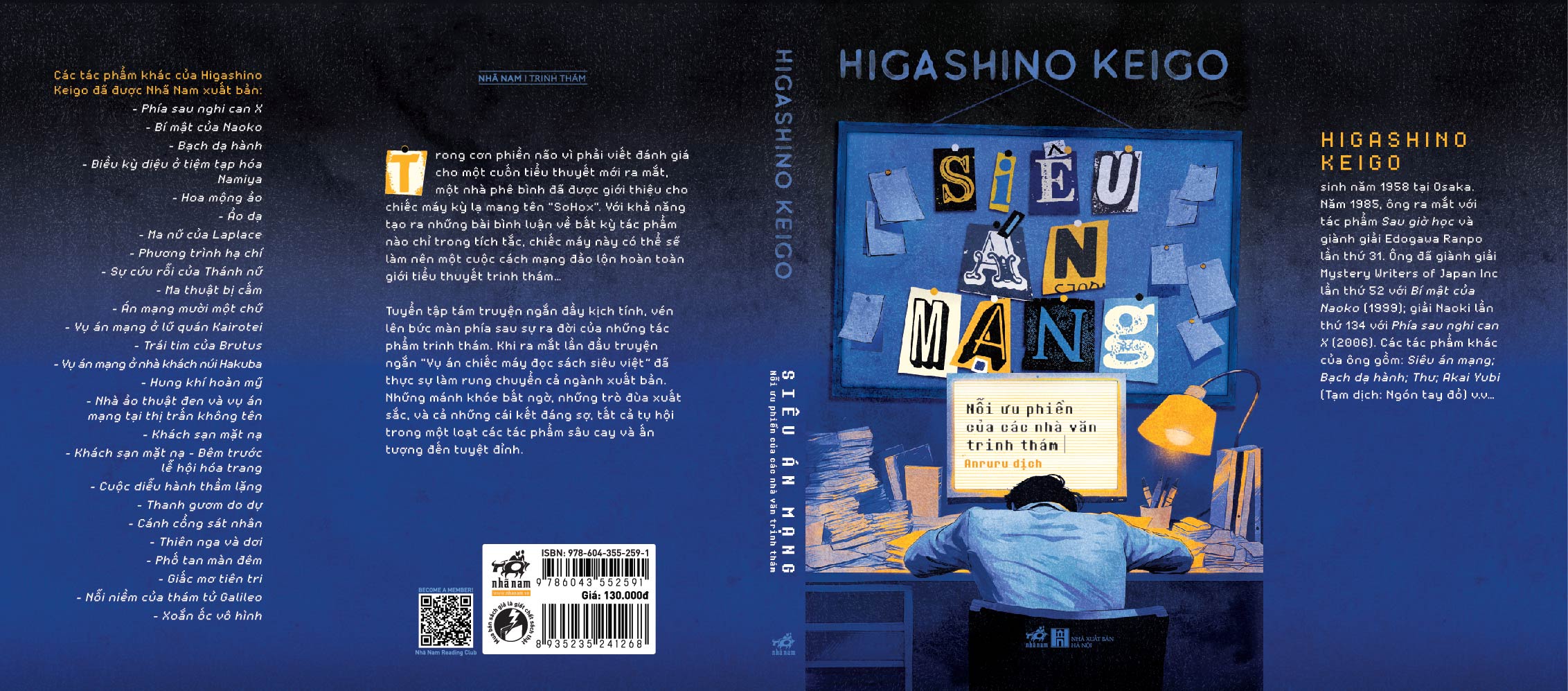 Sách - Siêu án mạng: Nỗi ưu phiền của các nhà văn trinh thám (Higashino Keigo) (Nhã Nam Official)