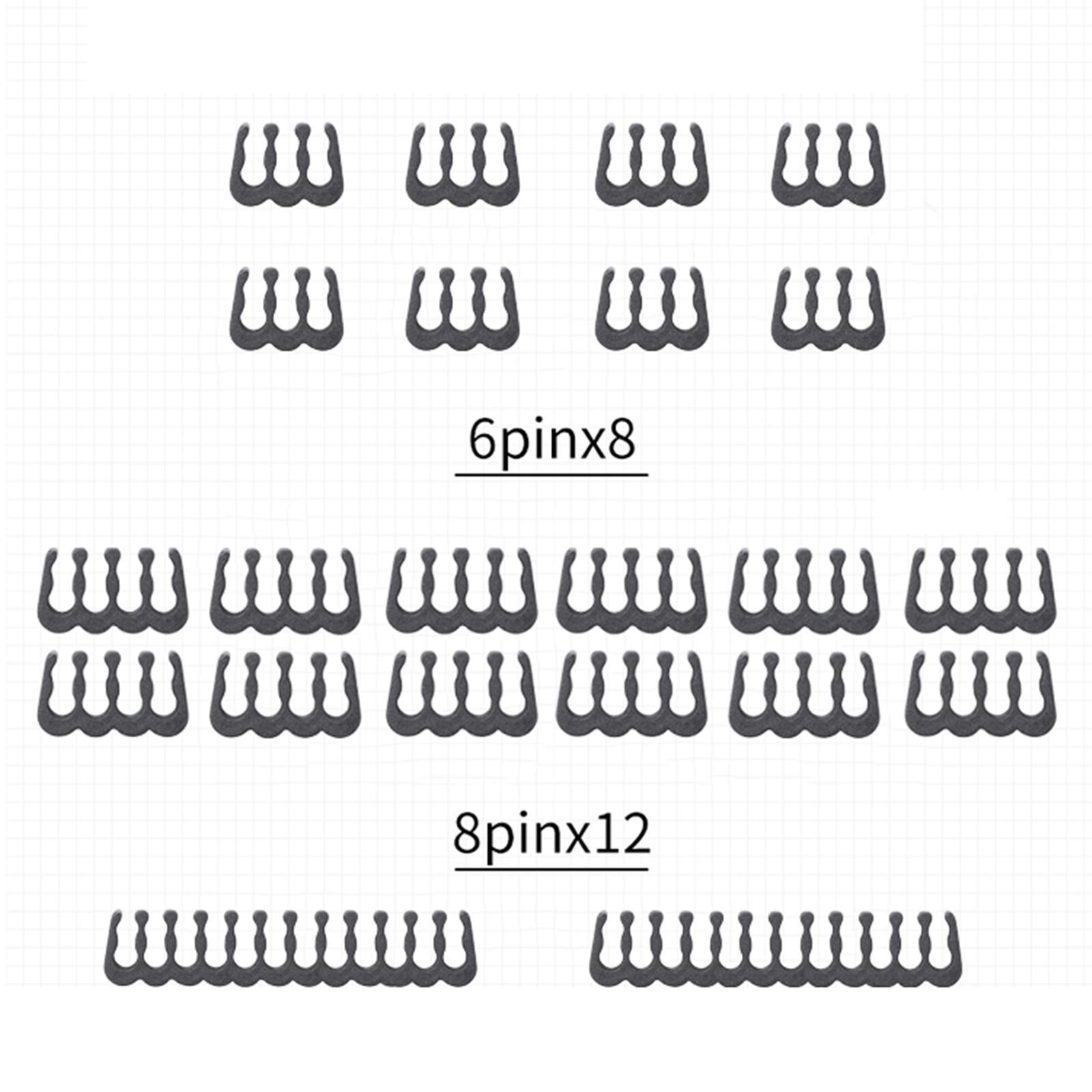 24 Pcs  GPU 6  Pin Motherboard 24 Pin for 3.0 to 3.6mm Clip Black