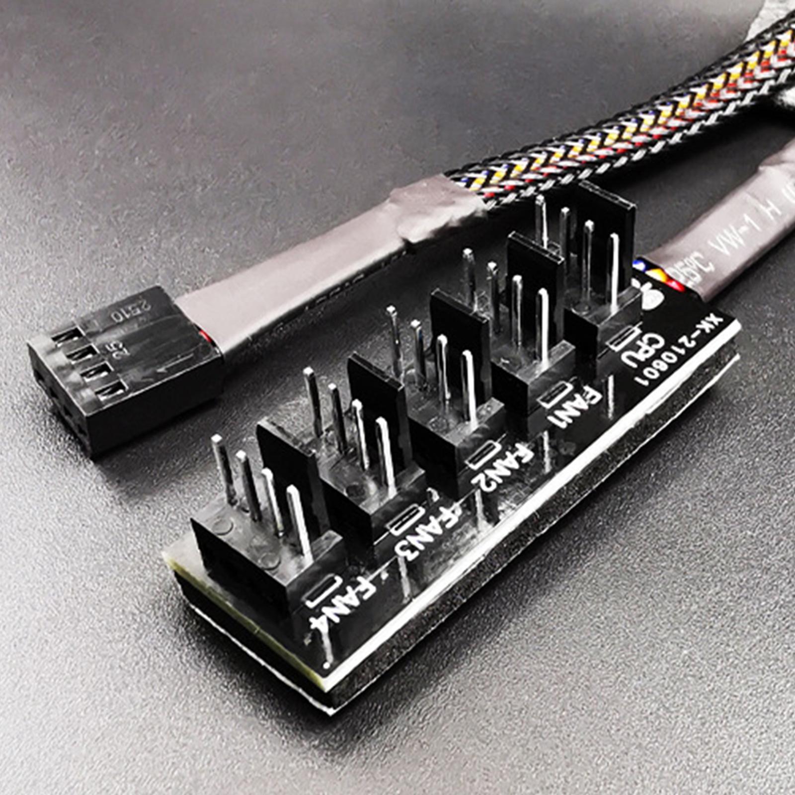 1PC 5V Fan Splitter 4 Pins Fan Splitter CPU Cooler