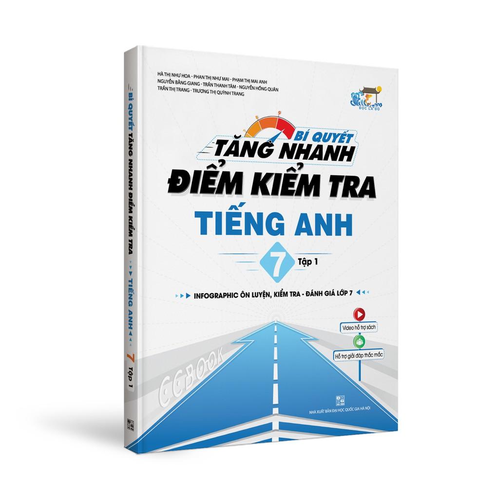 Sách - Combo Bí quyết tăng nhanh điểm kiểm tra Toán Văn Anh lớp 7 - Tập 1