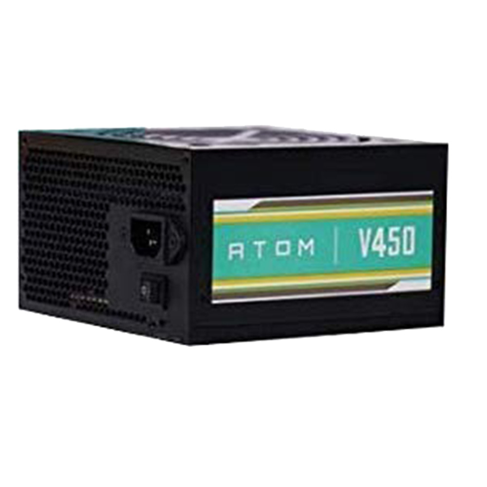 Nguồn máy tính Công suất thực 450W Antec ATOM V450 Chuyên dùng lắp máy bộ game nét, đồ họa và văn phòng sử dụng VGA GTX1060, GTX 1650, GTX1660, RTX2060, và Rx580.. - Hàng chính hãng