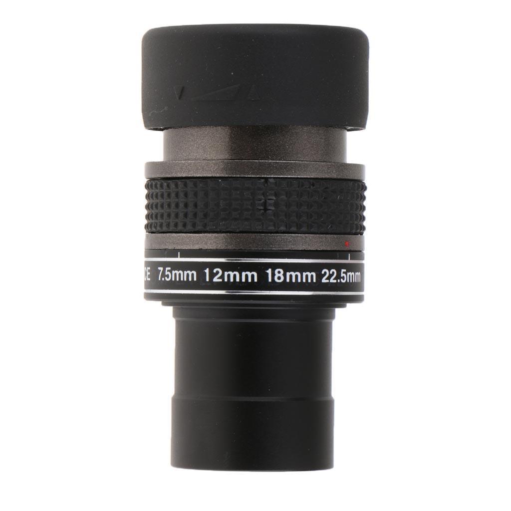 1.25" Astronomy Telescope Eyepiece Lens 7.5mm-22.5mm &Color Filter Blue