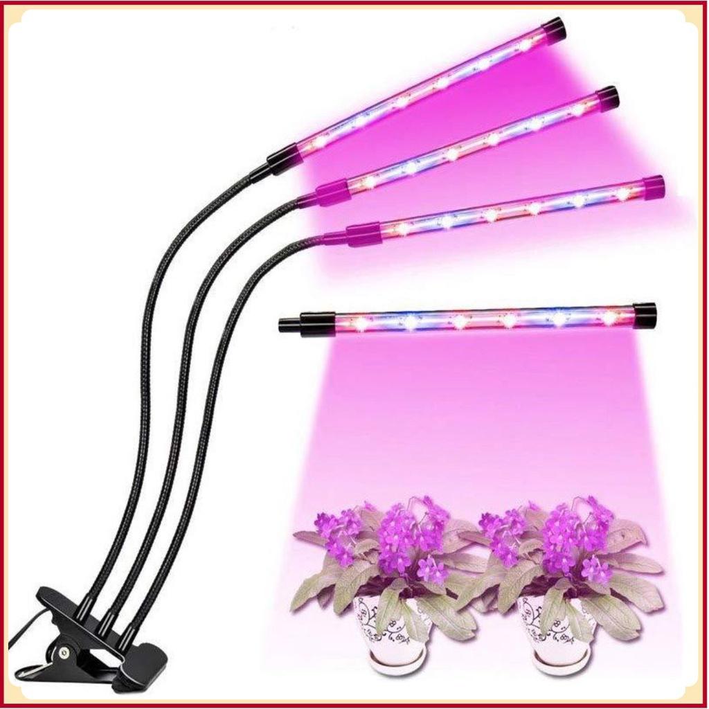 Đèn LED phát triển trồng cây 30W chân kẹp chân 3 nhánh hẹn giờ USB