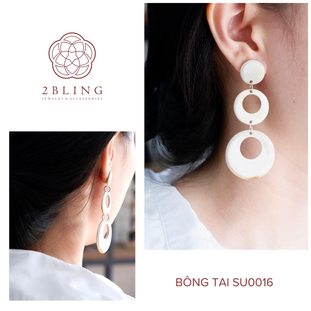 Bông tai sừng 2BLING thời trang SU0016