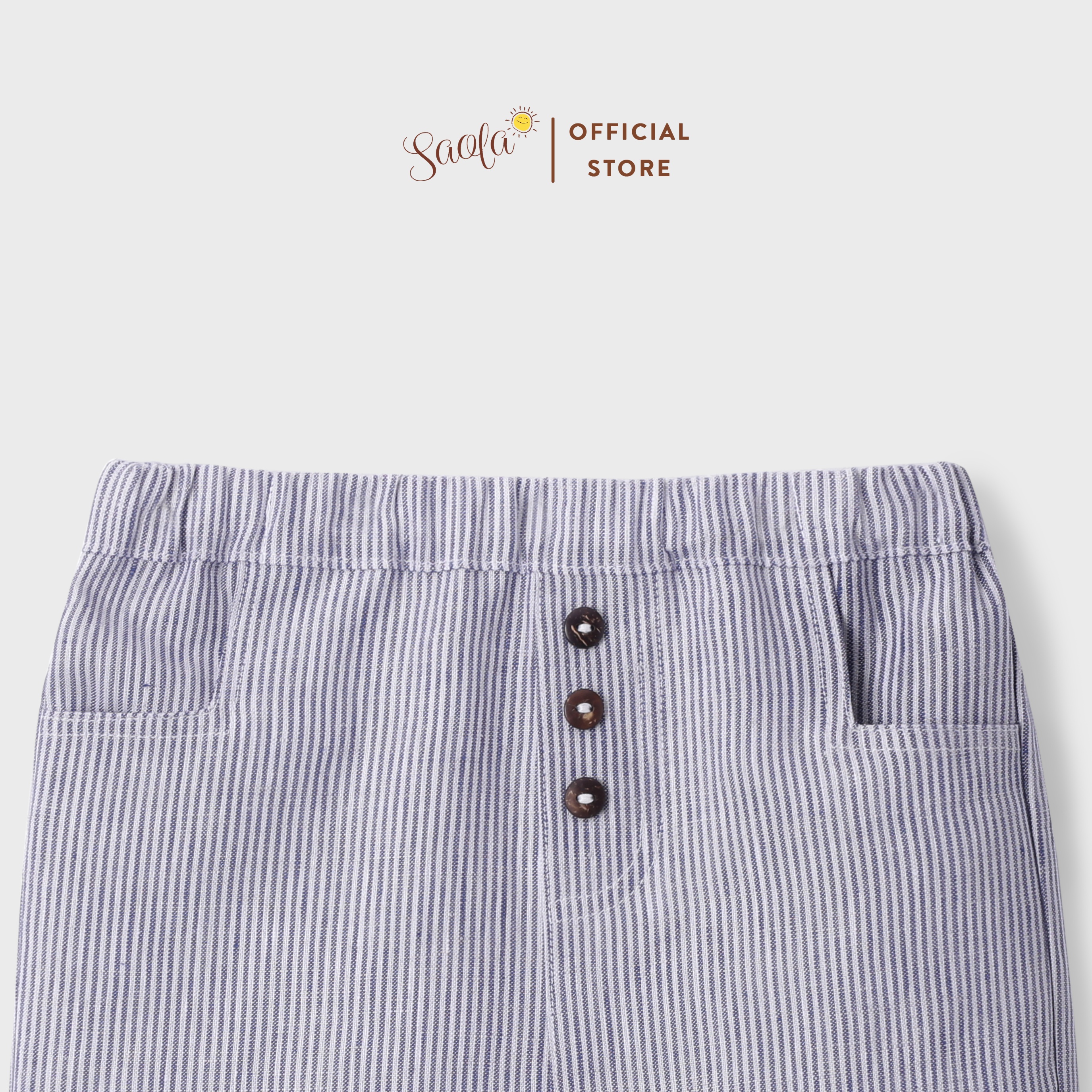Quần Short Linen Cho Bé Trai Sành Điệu - MUDELI PANTS - PAL012 - SAOLA KIDS CLOTHING