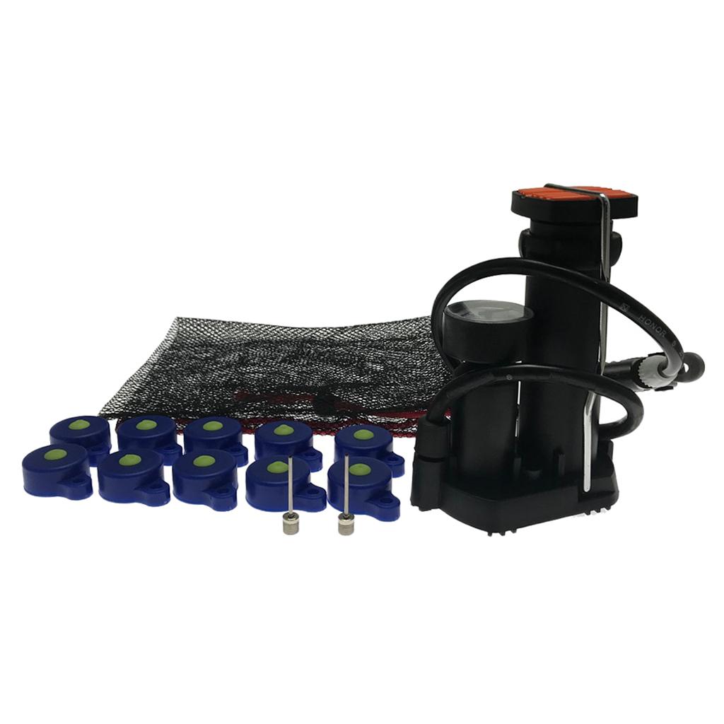 Set of 10 Recyclable High Pressure Caps with Pump for Most Plastic Bottles