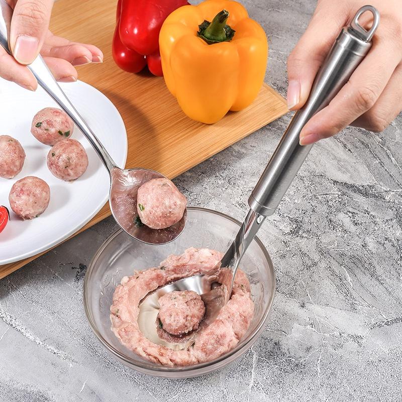 Muôi nặn thịt viên - Dụng cụ làm mọc inox chống dính