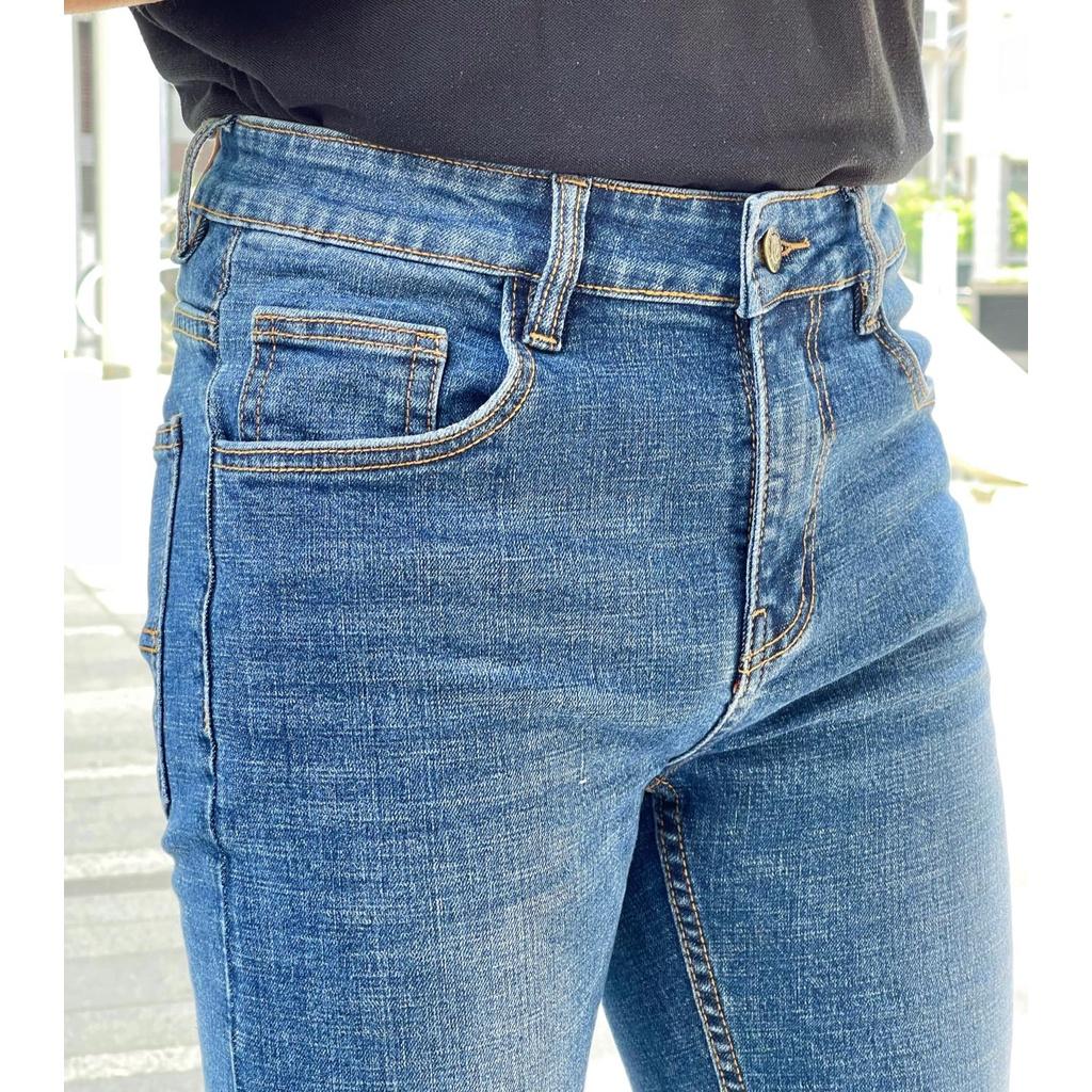 Quần Jeans Nam ống suông ôm MWID001D ALE JEANS - Xanh đậm