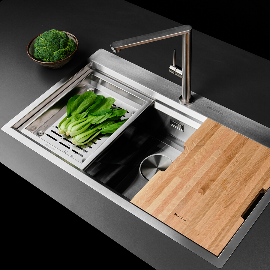 Chậu rửa chén 1 ngăn Malloca Slide MS 861 - Hàng chính hãng - Bảo hành 3 năm
