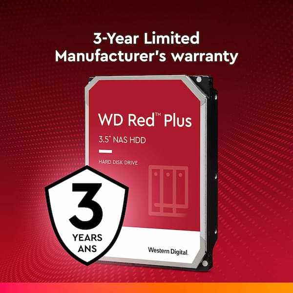 Ổ Cứng HDD Western Digital Red Plus 3TB / 10TB / 12TB 3.5 inch SATA iii - Hàng Nhập Khẩu