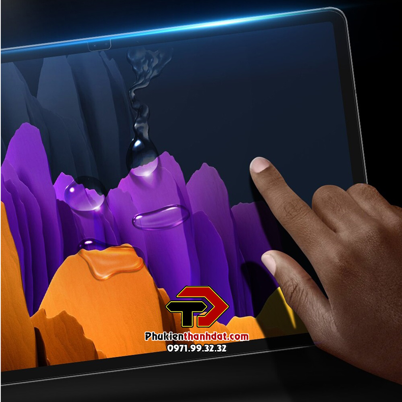 Tấm dán kính cường lực cho SamSung Galaxy Tab S10+ Plus chính hãng Glass Pro+ vát cạnh - Hàng chính hãng