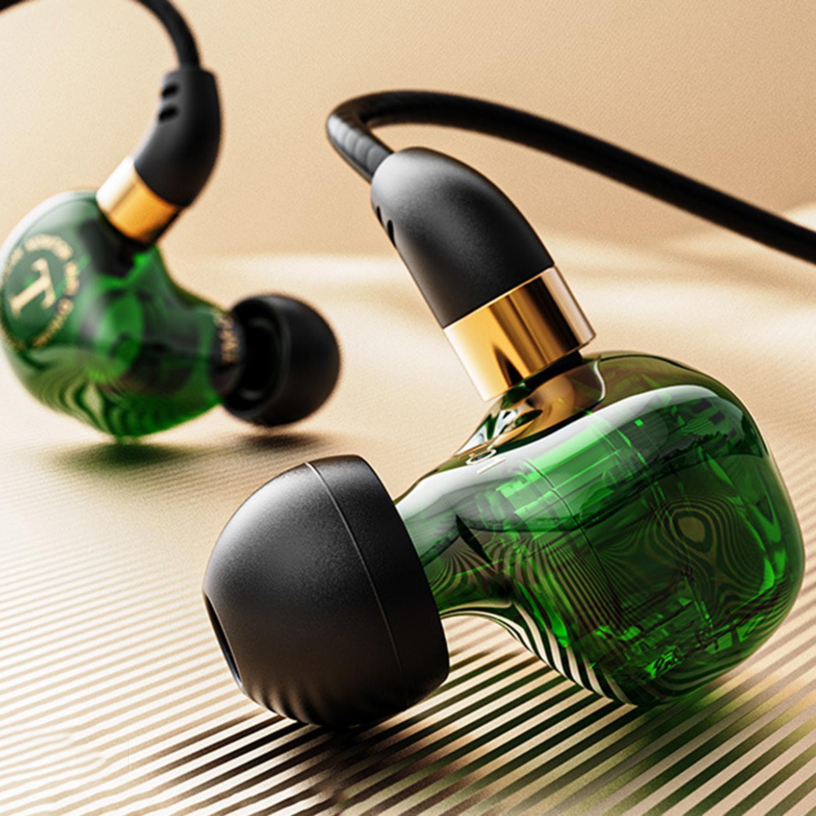 3.5mm Bass Headset In-Ear Earphone Stereo Headphone Wired Mic