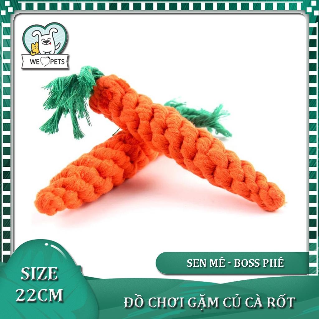 Đồ chơi cho chó mèo - Cà rốt bện thừng cho thú cưng