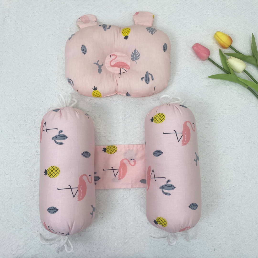 Combo Gối Chặn Cho Bé Sơ Sinh Cao Cấp Chống Giật Mình Giúp Bé Ngủ Ngon Hơn 267