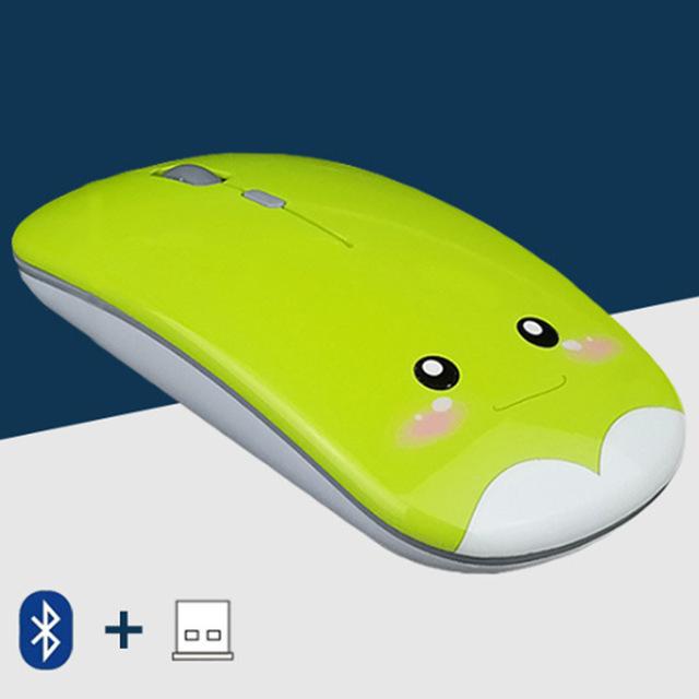 Mini Bluetooth 5.0 Quang Học 1600DPI Chuột Không Dây Sạc Chuột Dễ Thương Cho Android Xiaomi Huawei Lenovo iPad Máy Tính Macbook