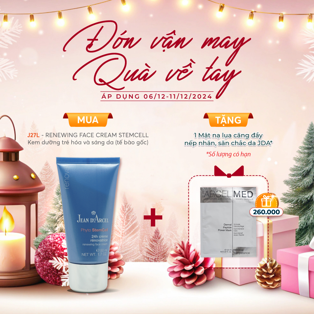 J27L Kem Dưỡng Trẻ Hóa Và Sáng Da Tế Bào Gốc - Renewing Face Cream Stemcell 50Ml - Jean Darcel
