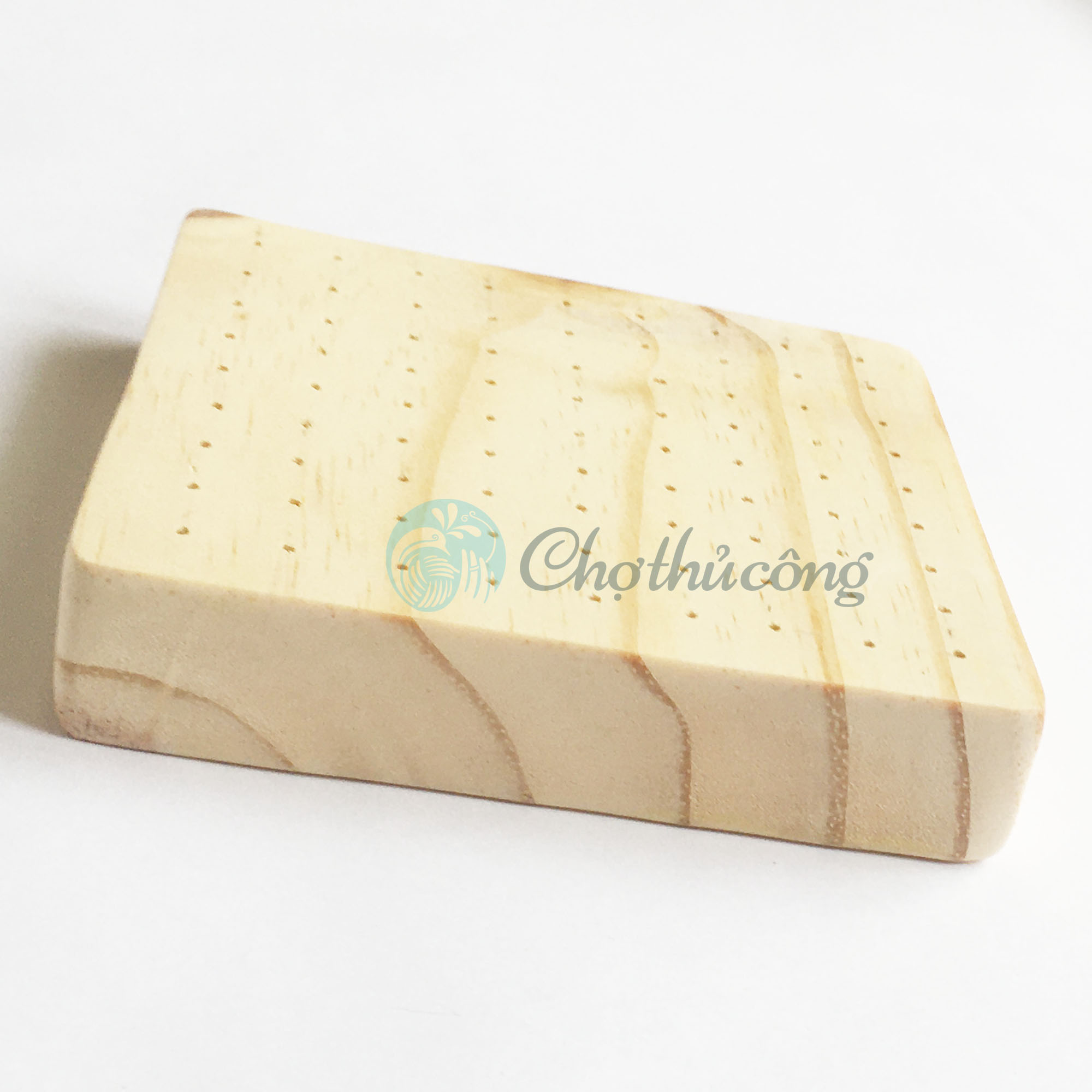 Đế gỗ cắm đất sét - dụng cụ đất sét dùng phơi hoa đất sét Nhật Thái và tượng polymer clay handmade
