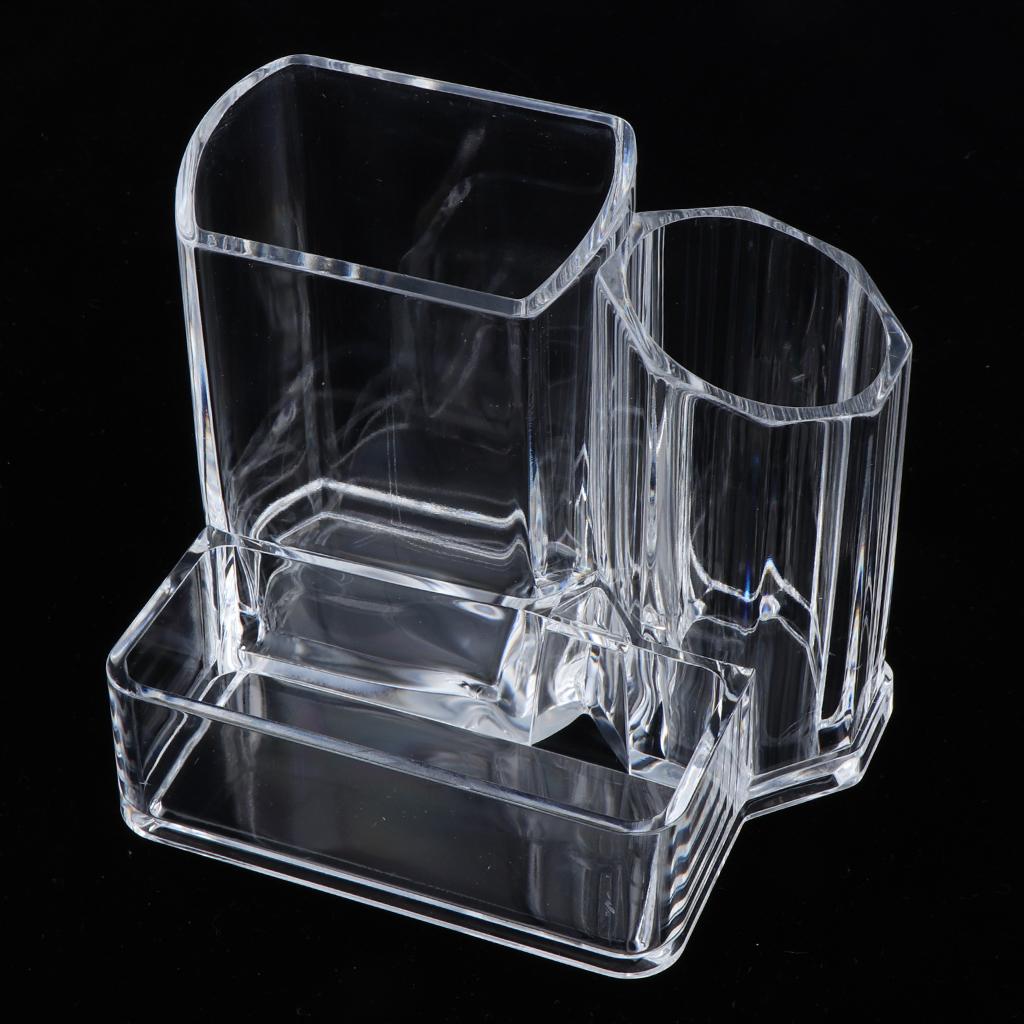 Clear Makeup Cosmetic Organizer Jewelry Brush Storage Box Acrylic Holder