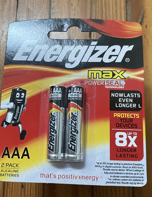 Pin AAA (Energizer), vĩ 2 viên!