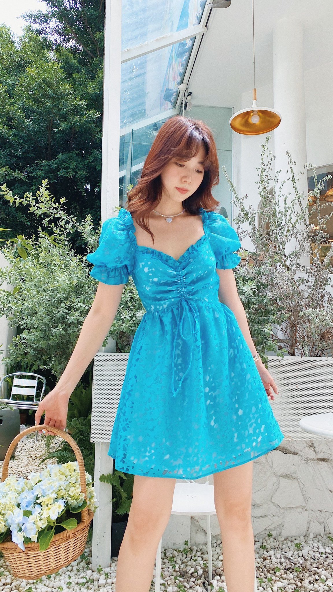 Đầm ren xanh Nary Dress Gem Clothing SP060508