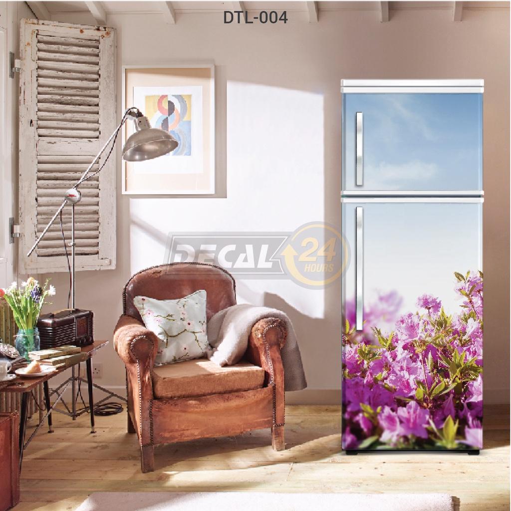 Decal dán tủ lạnh chất liệu cao cấp - Decal dán tủ lạnh họa tiết sang trọng - DTL-004