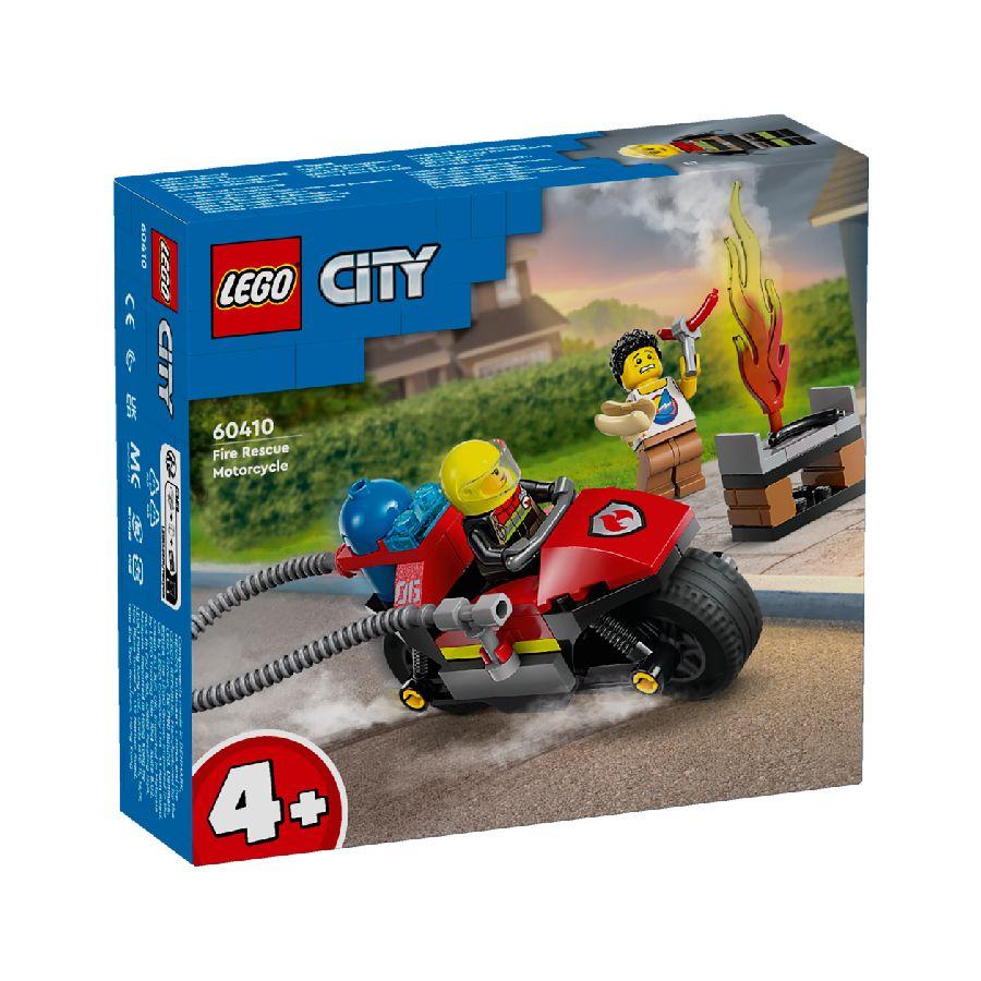 Đồ Chơi Lắp Ráp Xe Mô Tô Cứu Hỏa - Fire Rescue Motorcycle - Lego City 60410 (57 Mảnh Ghép)