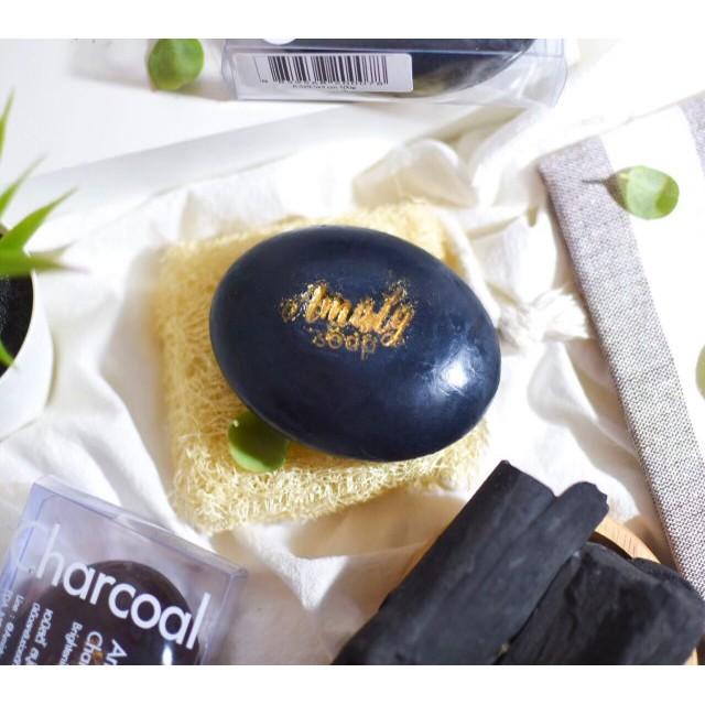 Xà phòng tắm tẩy tế bào chết AMISTY CHARCOAL SOAP giúp da sạch sáng khỏe mềm mịn ko gây nhờn rít khô da