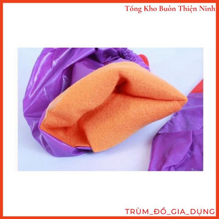 Găng tay cao su lót nỉ
