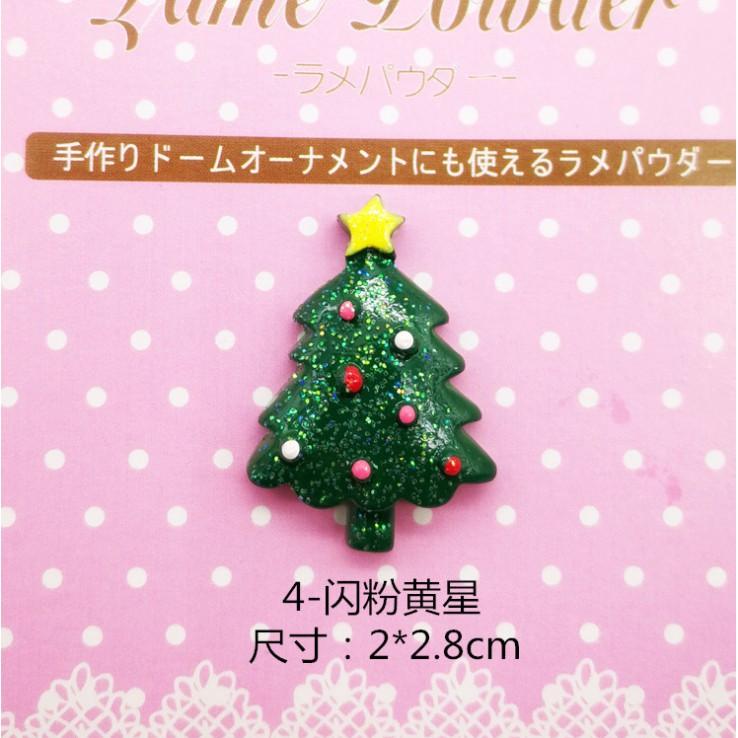 HN * Charm cây thông Noel trang trí vỏ ốp điện thoại, gắn nam châm dán tủ lạnh, DIY