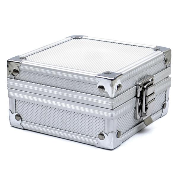 Silver Aluminium alloy Tattoo Machine Box Case for Storage Display Machine Gun
