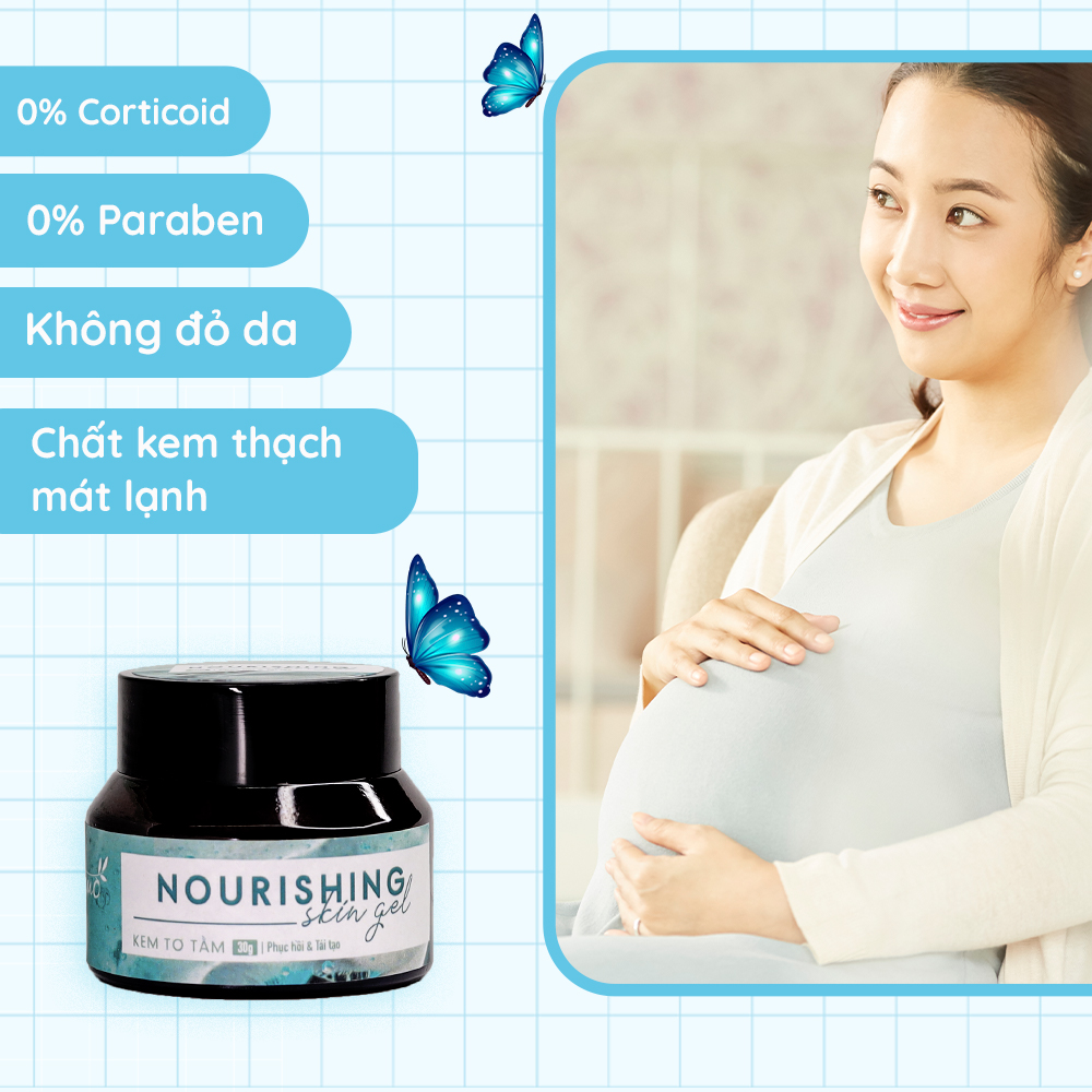 Kem Phục Hồi Thải Corticoid Cho Bà Bầu - Nourishing Skin Gel GUO 30gr