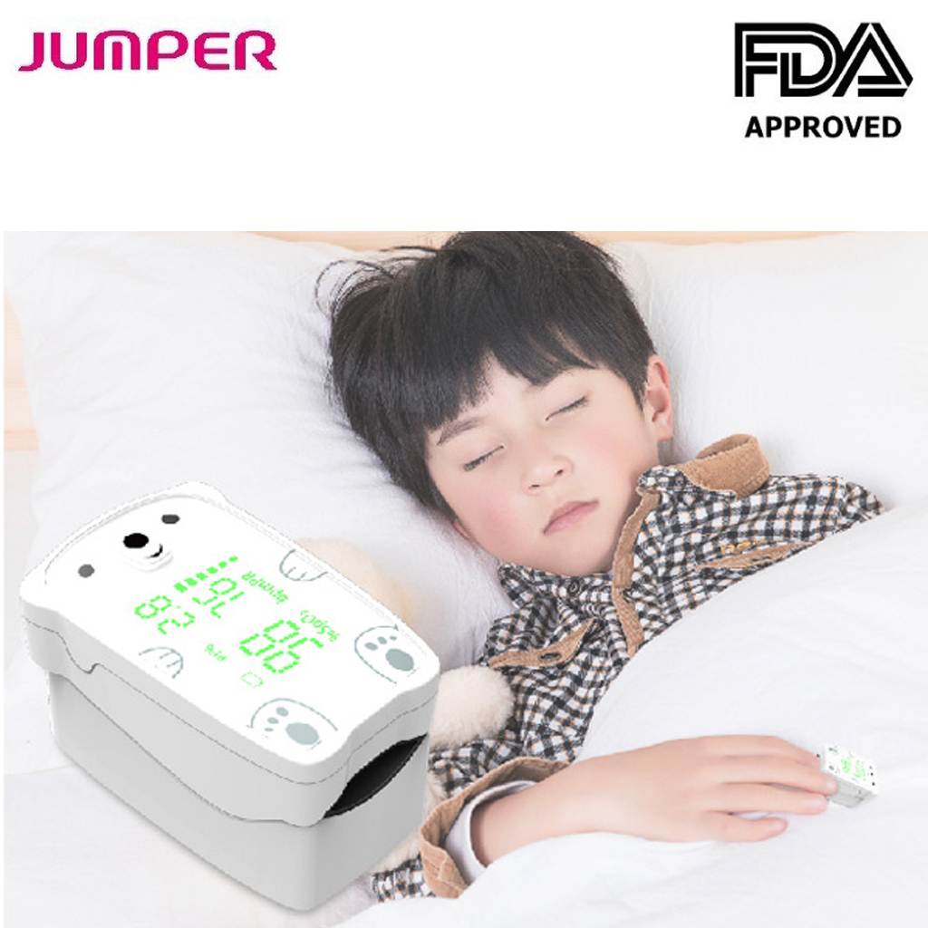 Máy đo nồng độ oxy trong máu Jumper JPD-500H | Dùng Cho Người Lớn Và Trẻ Em - Bảo Hành 24 Tháng [FDA Hoa Kỳ + xuất USA]