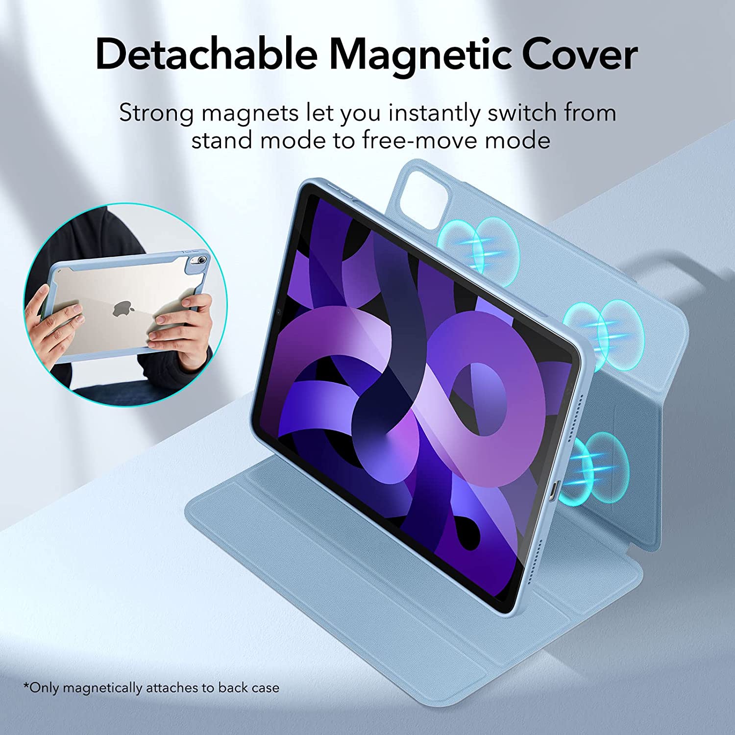 Bao da cho iPad Air 5 2022 / iPad Air 4 2020 10.9 Inch ESR Rebound Hybrid Case 360 - Hàng Chính Hãng