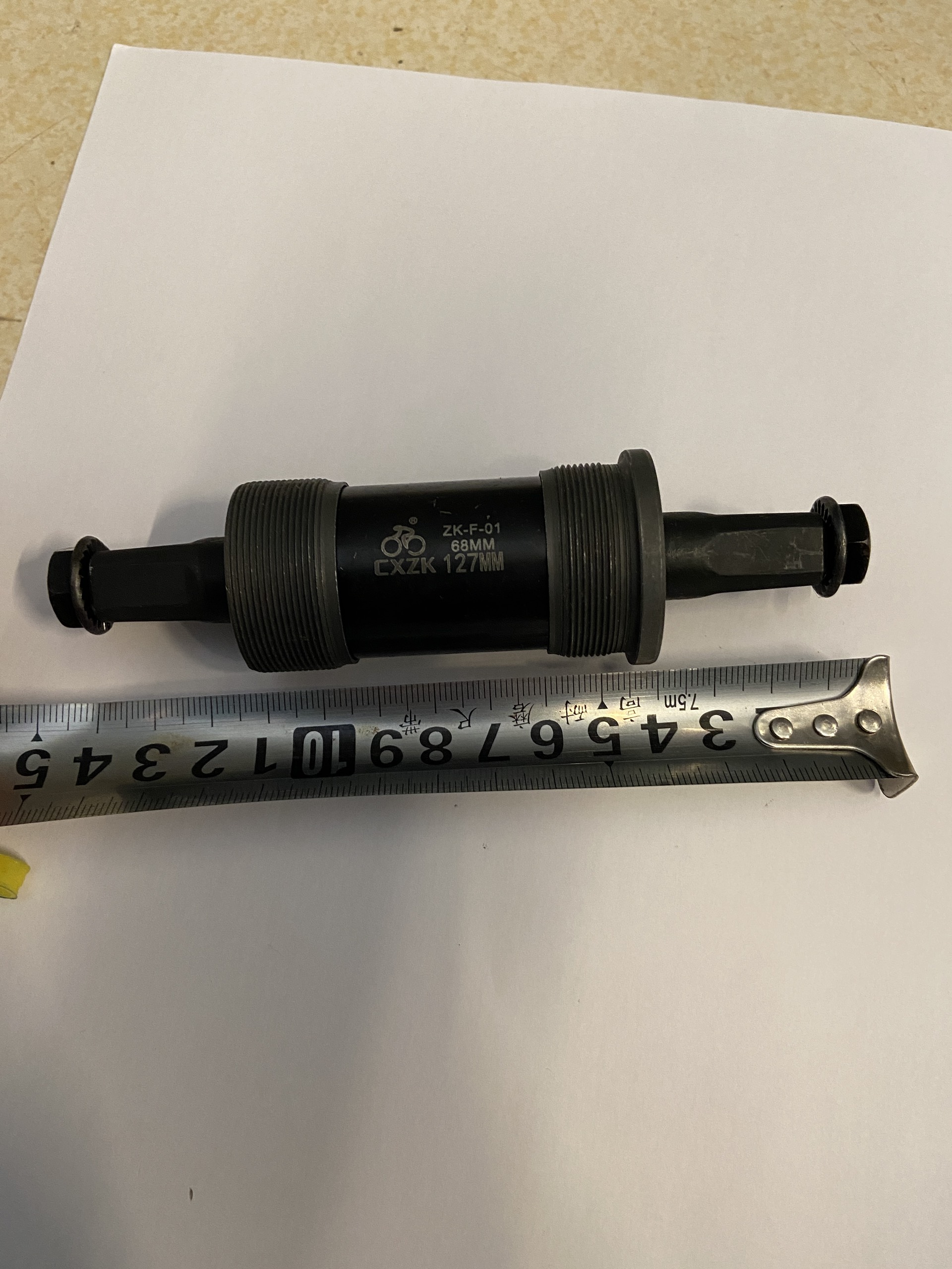 Trục giữa xe đạp Vòng Bi Bạc Đạn Cao Cấp kích cỡ 113mm 118mm 120mm 126mm 127mm