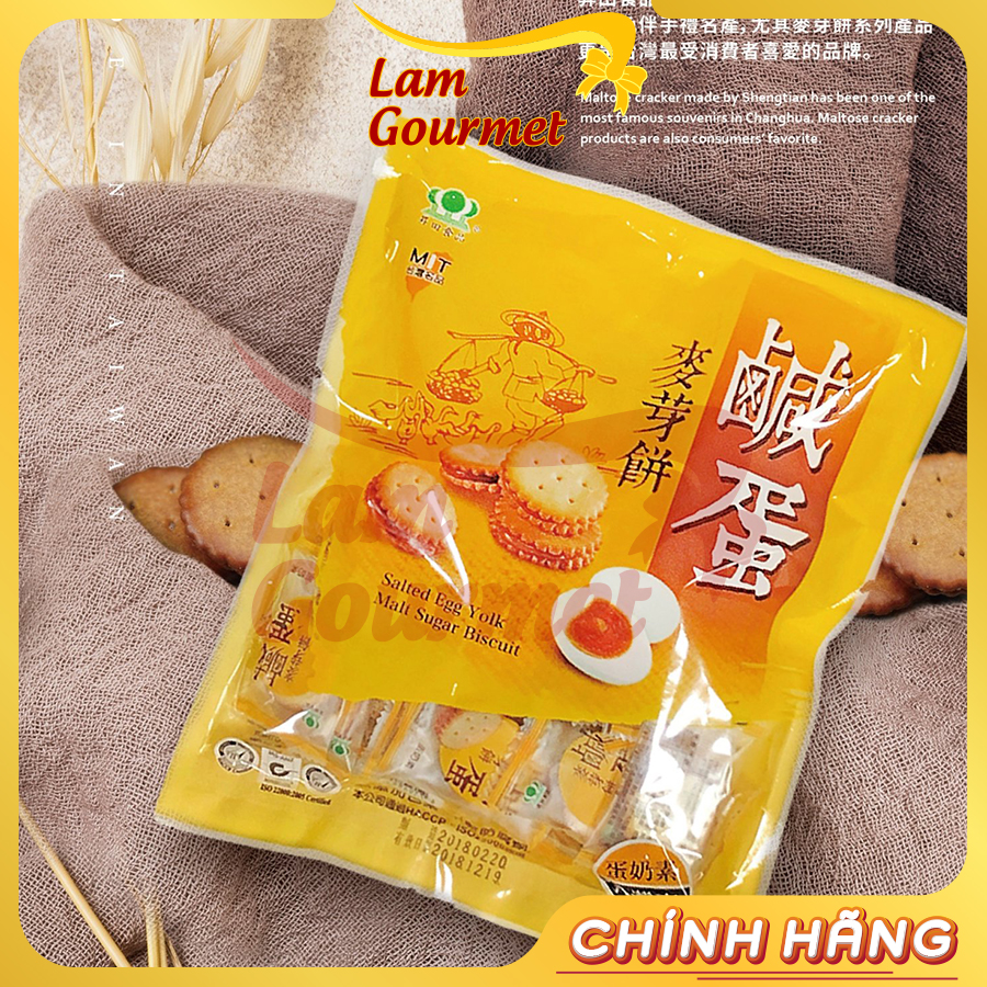 Bánh quy trứng muối Đài Loan 500g